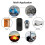 Wireless Vibrate Alarming with 2 Remote Controls for Bicycles and Motorcycles USB Rechargeable, Waterproof 6
