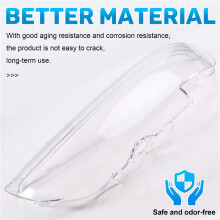 Car Headlight Shell Headlight Cover Headlamp Lens for 5 Series E39 2000-2003