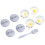 Cute Egg Boiler Set Plastic Egg Poacher Set Kitchen Egg Cooker Tools Egg Mold Form with Lid Brush Pancake Maker 1