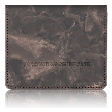 Protector de Tarjeta de Vacuna Cartera de Cuero de PU Para Tarjeta de VacunacióN, Protector de Tarjeta de VacunacióN, Tarjetero de Vacuna (MarróN)