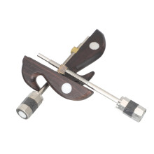 2 Pack Wooden Violin Bows with Iron Screw Tip, Durable Construction for Professional Performance and Quick Replacement