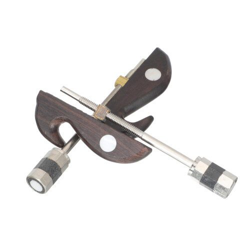 2 Pack Wooden Violin Bows with Iron Screw Tip, Durable Construction for Professional Performance and Quick Replacement
