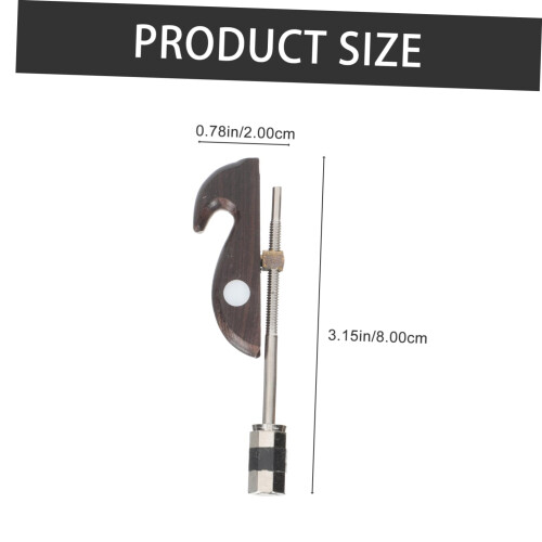 2 Pack Wooden Violin Bows with Iron Screw Tip, Durable Construction for Professional Performance and Quick Replacement 1