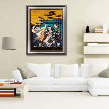 DIY 5D Diamond Schilderij op Nummer Kit Volledige Boor Borduurwerk Stitch Arts Wall Decor Slayer Anime