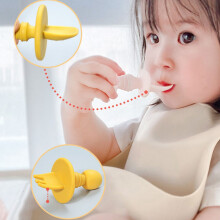 Silicone Baby Utensils Bpa Free Baby Led Weaning Baby Spoon Forkfor 6 Months Anti-Choke Baby Feeding Supplies,A