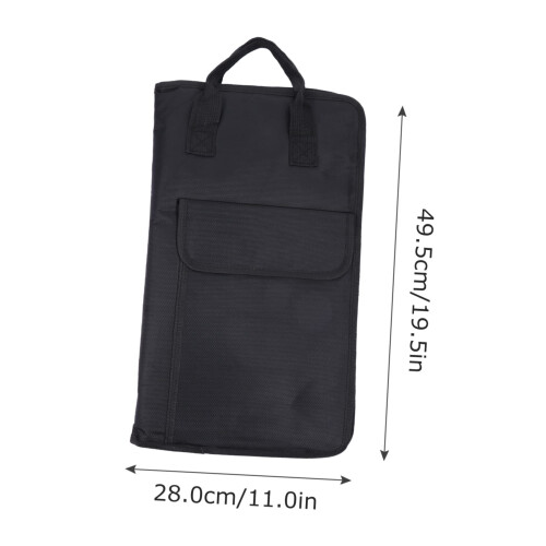 Large Capacity Drumstick Bag with Handle, MultiPocket Percussion Stick Storage Case for Lessons 1