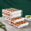 Drawer Type Egg Storage Box Refrigerator Fresh Keeping Egg Finishing Artifact Kitchen Large Capacity Egg Tray-Grey 5