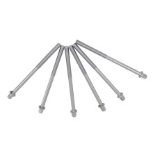 6pcs Drum Tension Rods and Bass Drum Lug Screws Set, Durable Metal Build, Stable Tuning