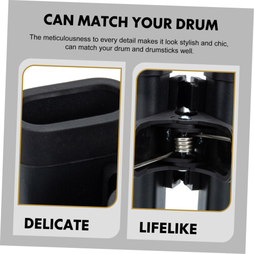 Drumstick Holder Bag with Adjustable Straps, Compact Storage Pouch for Drummers 1