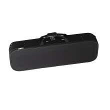 Black Violin Case with Side Handle, Secure Instrument Protection, Lightweight Travel Size 73x24x13cm