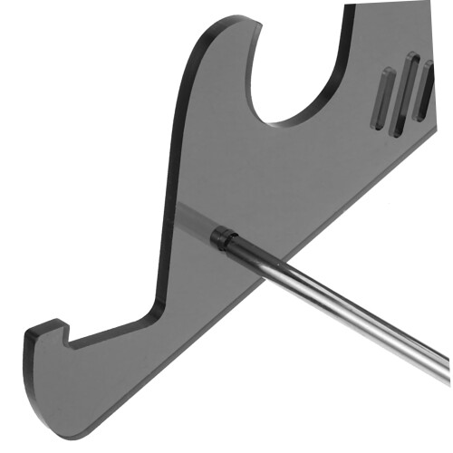Acrylic Keyboard Stand with Ergonomic Typing Angle, Clear SpaceSaving Riser for Office and Gaming 2