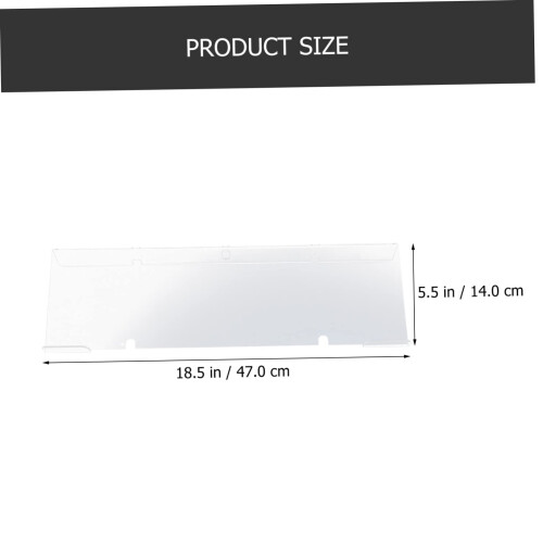 Clear Acrylic Keyboard Stand for Desk, Ergonomic Typing Angle, Transparent Riser Organizer 1