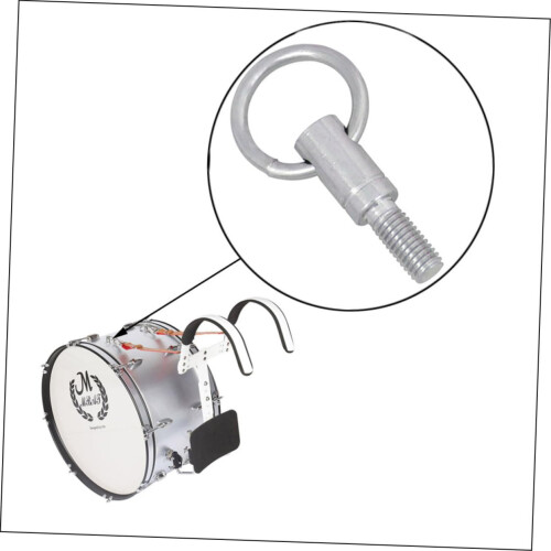 Snare Drum Replacement Screw with Durable Silver Finish for Secure Strap Attachment 2