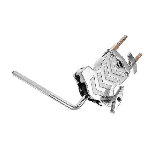 Drum Clamp Cowbell Mount Bracket Secure Percussion Holder for Drum Kit with Quick Angle Adjustment