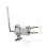 Drum Clamp Cowbell Mount Bracket Secure Percussion Holder for Drum Kit with Quick Angle Adjustment 2