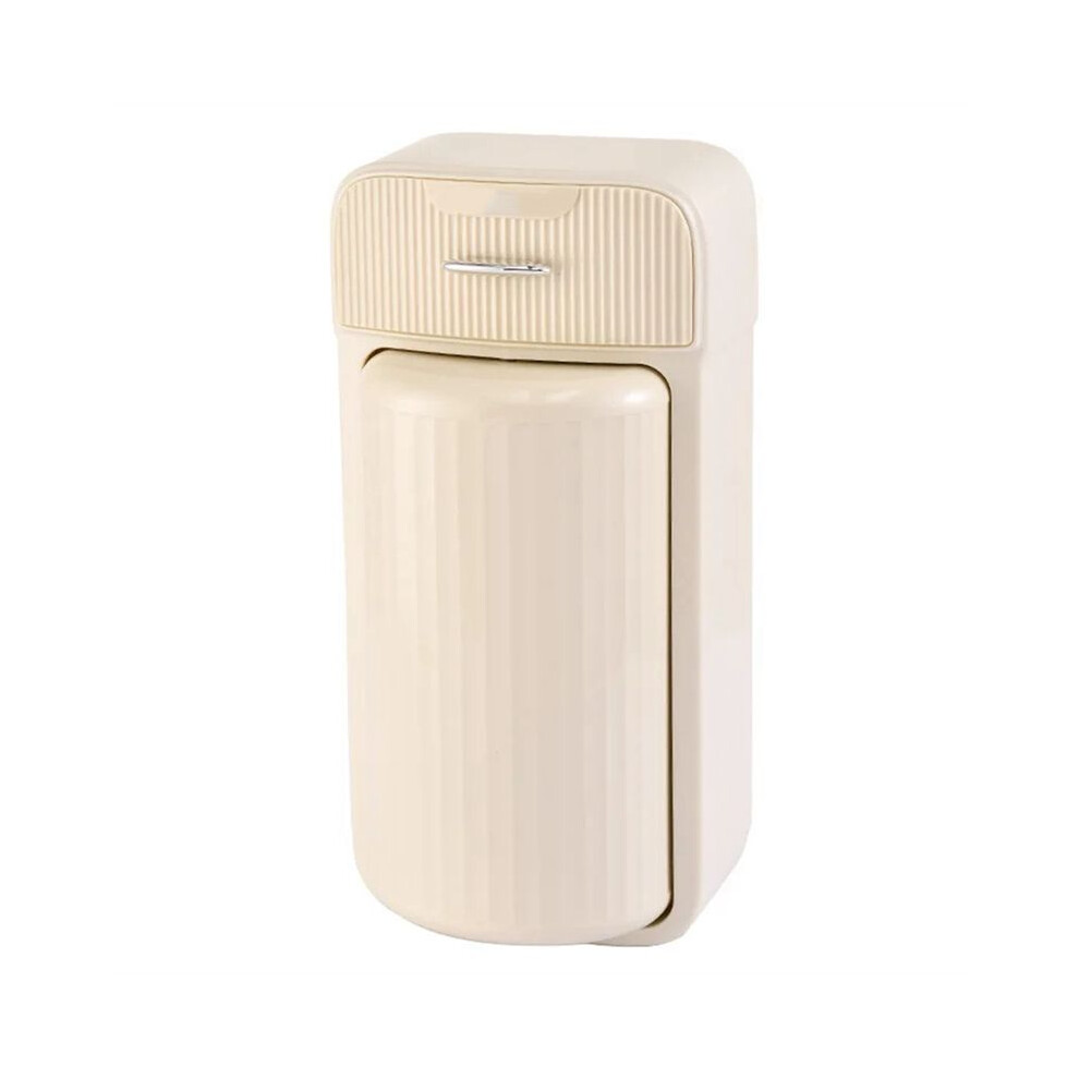 Makeup Brush Storage Box Facial Cream Cosmetics Storage Rack Dressing Table Wall Mount Bathroom Storage Rack Cream White