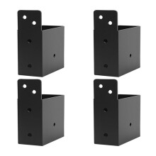 Pergola Brackets 4pcs,for 2 X 4Inch Pergola Post Top Rafter Brackets,Deck Railing Brackets,DIY Connectors Bracket