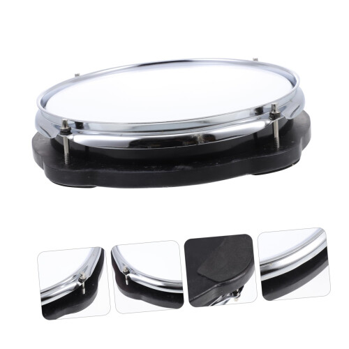 Drum Practice Mute Pad for Quiet Practice Beginners Noise Reduction Cushion White 1