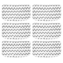 6PCS Steam Mop Replacement Pads for Steam Mops S1000/S1000A/S1000C/S1000WM/S1001C
