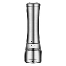 304 Stainless Steel Manual Pepper Grinder Adjustable Thickness Salt Mill Visible Kitchen Condiment Mincer