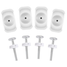 Gate Adapter 4PCS Gate Threaded Spindle Rod Pressure Gate Replacement Parts Screw Mounted Bolts Kit for Pets Gates
