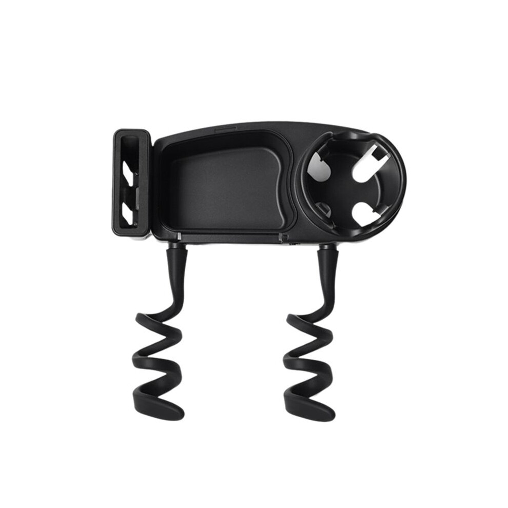 Tauoh Universal Stroller Snack Tray Attachment With Dust Cover Sturdy Stroller Cup Snack Holder Clamp