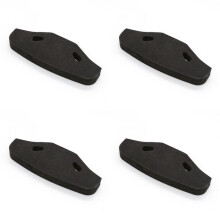 4X Front StöTfåNgare Svampskum för TT-01 TT-02 TT01 TT02 1/10 RC Biluppgraderingsdelar Reservtillbehör,Svart