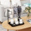 2-Tier Black Cup Holder for Cup Storage and Draining Kitchen Supplies Rack 4