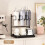 2-Tier Black Cup Holder for Cup Storage and Draining Kitchen Supplies Rack 5