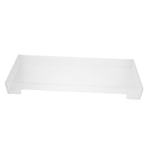 Clear Acrylic Keyboard Cover Dustproof Protector for Standard Desktop Keyboards with Easy Slide Fit