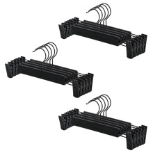 30PCS/SET Metal Pants Skirt Hangers Trouser Stand Holder with 2 Adjustable