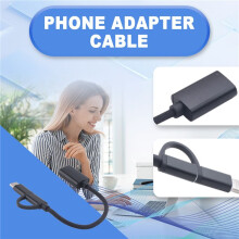 Cavo Adattatore USB 3.0 OTG 2 nel 1 Convertitore di Interfaccia da Micro-USB un USB 3.0 di Tipo C per Cavo di Ricarica per Cellulare-Nero