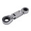 5-Piece Flex- Stubby Ratcheting Combination Wrench Set,  Wrench Set, Double Box End Flex-,  Spanner Set 7