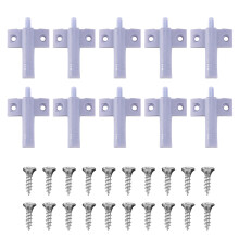 10x Soft Quiet Close Kitchen Cabinet Door Drawer Closer Damper Buffers+Screws Grey