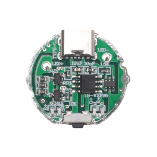 Side Press Strong Light Flashlight Driver Board  Circuit Board USB Interface Circuit Board DIY Accessories 10W