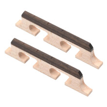 2pcs Maple Banjo Bridge Set for Acoustic Banjo, Restore Clear Tone and Accurate Intonation