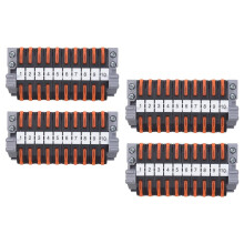 Pack of 40 DIN Rail Terminals,0.08-4 mm² PCT-211 DIN Rail Terminals,Black Terminal Block Kit,Electrical Connection Block