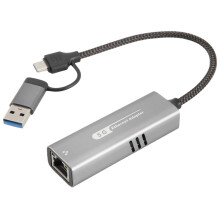 USB 3.2 Naar 5Gbps Ethernet-Adapter RTL8157 5000Mbps RJ45-Netwerkconverter voor Laptops met Ondersteuning voor 5G, 2.5G, 1G, 100Mbps