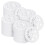 200 Pcs 1.77 Inch/ 45 mm Plastic Insulation Washers Load Spreading Polypropylene Washers for Fixing & Supporting 1