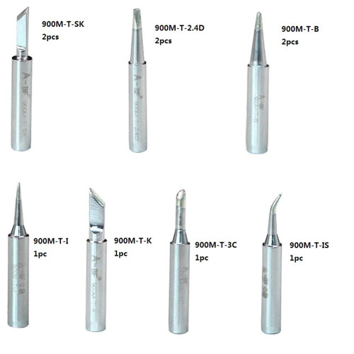 10pcs 900M-T Soldering Iron Tips Silver 2
