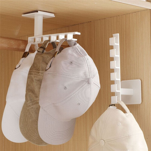 Clothes Hook Hat Rack Baseball Cap Storage Rack Wall Mounted Hat Belt Storage Hook 2