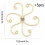 5pcs Monstera Plant Support System,Hook Stem Supports for Healthy Growth,Stabilizer for Leaves and Turtle Shells 7