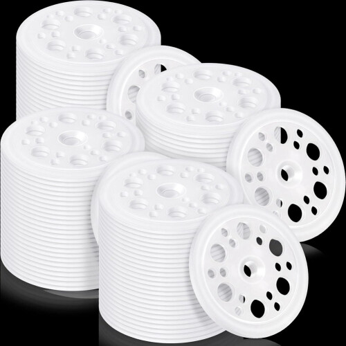 200 Pcs 1.77 Inch/ 45 mm Plastic Insulation Washers Load Spreading Polypropylene Washers for Fixing & Supporting 1
