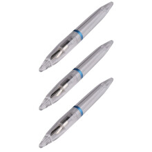 3X 0.5mm Nib Fountain Pen with Eyedropper High Capacity Transparent Pens School Supplies for Student Writing