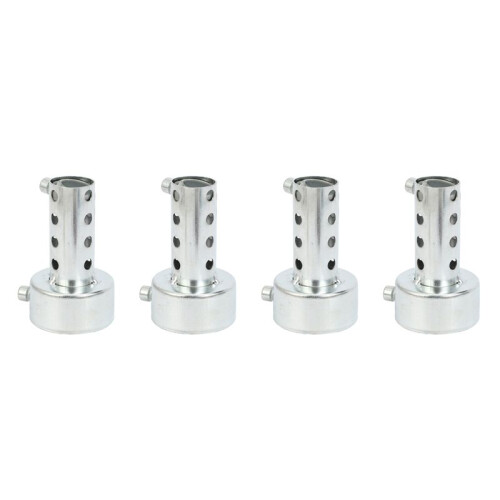4X Silver Motorcycle Exhaust Can Muffler Insert Baffle DB Killer Silencer 48mm X 80mm