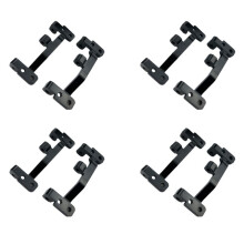 4Pair Metal Pull Rod Base for WPL C24 C14 C14K C24K 1/16 RC Car Upgrade Parts Black