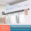 Retractable Clothes Drying Rack,Space-Saver,Collapsible Drying Racks for Laundry Room,Wall Mounted Clothes Hanger Rack 6