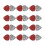 Pompons Plastic draagbare cheerleaderpompons met-zilver rood 1