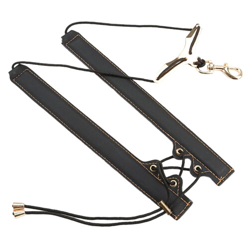 Adjustable Padded Saxophone Shoulder Strap with Comfortable Support and Professional Gold Thread