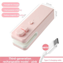 Small Sealing Machine Snacks Laminator Home Use Plastic Bag Food Preservation Vacuum Sealing White